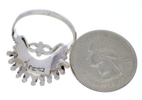 Oyster Shell And Sterling Silver Ring Size 8-3/4 AS50662